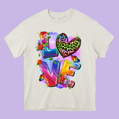 Love Pride Heavy Core Tee Designed By Fadigitalartstudio