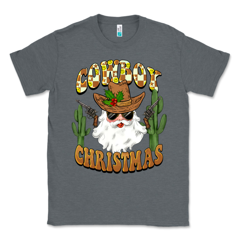 Cowboy Christmas Santa Classic Tee by BarkalooDesign | Teevron