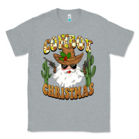 Heather Grey cowboy christmas santa Classic Tee - BarkalooDesign