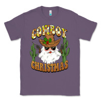 Lavender cowboy christmas santa Classic Tee - BarkalooDesign