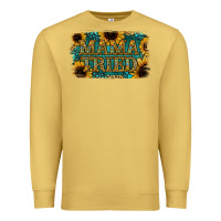 Antique Gold Sunflower Serappe Turquoise Gemstone Mama Tried Premium Sweatshirt - Jasminsmagicworld