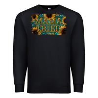 Black Sunflower Serappe Turquoise Gemstone Mama Tried Premium Sweatshirt - Jasminsmagicworld