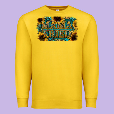 Sunflower Serappe Turquoise Gemstone Mama Tried Premium Sweatshirt Designed By Jasminsmagicworld
