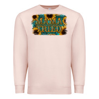 Pale Pink Sunflower Serappe Turquoise Gemstone Mama Tried Premium Sweatshirt - Jasminsmagicworld