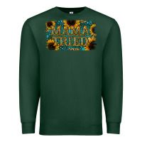 Sports Green Sunflower Serappe Turquoise Gemstone Mama Tried Premium Sweatshirt - Jasminsmagicworld