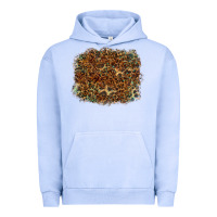 Pigment Grape Ice leopard leather turquoise background Urban Hoodie - RanaPortraitStore