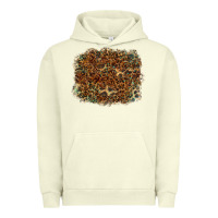 Pigment Pistachio leopard leather turquoise background Urban Hoodie - RanaPortraitStore
