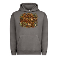 Pigment Tornado leopard leather turquoise background Urban Hoodie - RanaPortraitStore