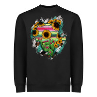 Black Durango State Of Mexico Map Heavyweight Sweatshirt - RanaPortraitStore