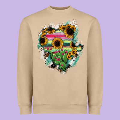 Durango State Of Mexico Map Heavyweight Sweatshirt Designed By Ranaportraitstore