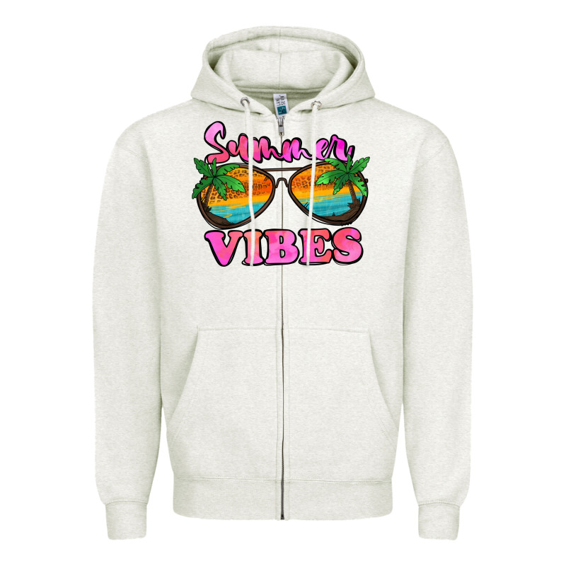 Summer Vibes Zipper Hoodie by Jasminsmagicworld | Teevron
