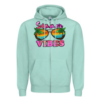 Seafoam Summer Vibes Zipper Hoodie - Jasminsmagicworld