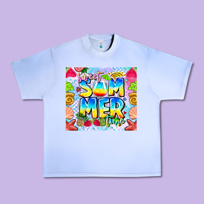 Summer Time Urban Heavy Tee Designed By Cowhidedigitalart