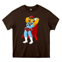 Chocolate Brown The Simpsons duff beer Heavy Core Tee - artisFamous