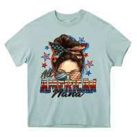 Arona All American nana messy bun Heavy Core Tee - FaDigitalArtStudio
