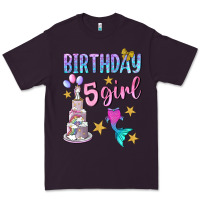 Plum birthday girl 5 Premium Tee - BundleAndBundleShop