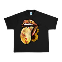 Black Softball Tongue Urban Heavy Tee - Jasminsmagicworld