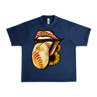 Navy Softball Tongue Urban Heavy Tee - Jasminsmagicworld