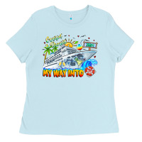 Baby Blue 2024 Cruisin Ladies Tee - CowhideDigitalArt