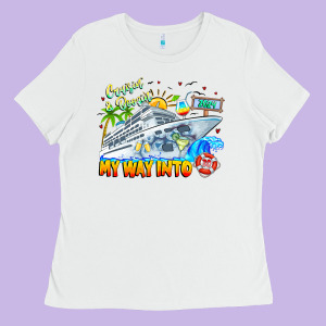 2024 Cruisin Ladies Tee Designed By Cowhidedigitalart