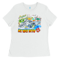 White 2024 Cruisin Ladies Tee - CowhideDigitalArt