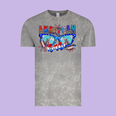 American Babe Vintage Tee Designed By Cowhidedigitalart