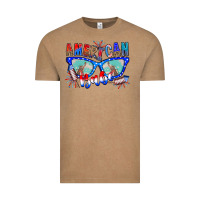 Vintage Coffee American babe Vintage Tee - CowhideDigitalArt