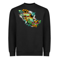 Black Mexico Map Heavyweight Sweatshirt - RanaPortraitStore