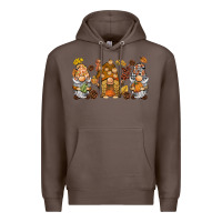 Coffee fall gnomies Premium Hoodie - BarkalooDesign