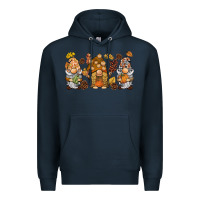Navy fall gnomies Premium Hoodie - BarkalooDesign