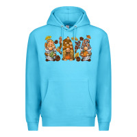 Ocean Blue fall gnomies Premium Hoodie - BarkalooDesign