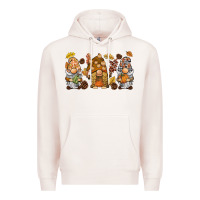 Pale Pink fall gnomies Premium Hoodie - BarkalooDesign