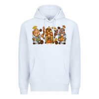 White fall gnomies Premium Hoodie - BarkalooDesign