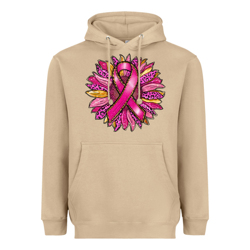 Breast Cancer Sunflower Heavyweight Hoodie by RanaPortraitStore | Teevron