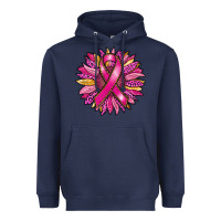 Navy breast cancer sunflower Heavyweight Hoodie - RanaPortraitStore