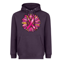Plum breast cancer sunflower Heavyweight Hoodie - RanaPortraitStore