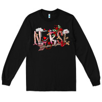 Black nurse valentines day Long Sleeve Tee - RacoonDesign