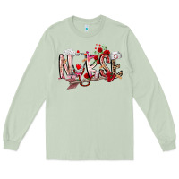 Matcha nurse valentines day Long Sleeve Tee - RacoonDesign