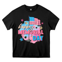 Black Happy Memorial Day Heavy Core Tee - FaDigitalArtStudio