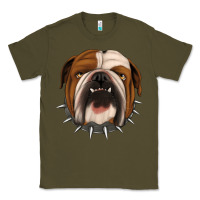 Army Green Bulldog Classic Tee - Jasminsmagicworld
