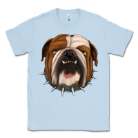 Dusty Blue Bulldog Classic Tee - Jasminsmagicworld