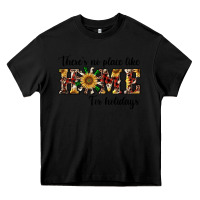 Black there's no place like home for holidays Heavy Core Tee - RanaPortraitStore
