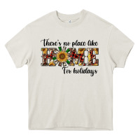 Cream there's no place like home for holidays Heavy Core Tee - RanaPortraitStore