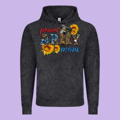 Proud Army Mom Vintage Hoodie Designed By Artiststas