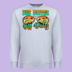 Bus Driver Off Duty Premium Sweatshirt Designed By Jasminsmagicworld