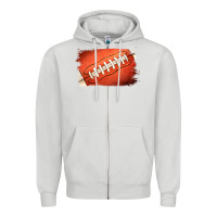 Dove Grey american football brushstroke Zipper Hoodie - Jasminsmagicworld