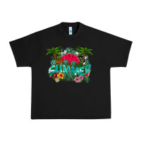 Black Summer Urban Heavy Tee - CowhideDigitalArt