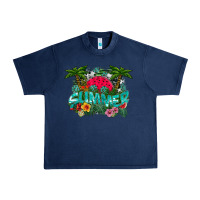 Navy Summer Urban Heavy Tee - CowhideDigitalArt