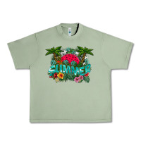 Oil Green Summer Urban Heavy Tee - CowhideDigitalArt