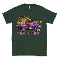 Sports Green mardi gras skull truck Classic Tee - FaDigitalArtStudio